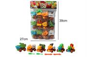 SET 6PZ DINO CAR